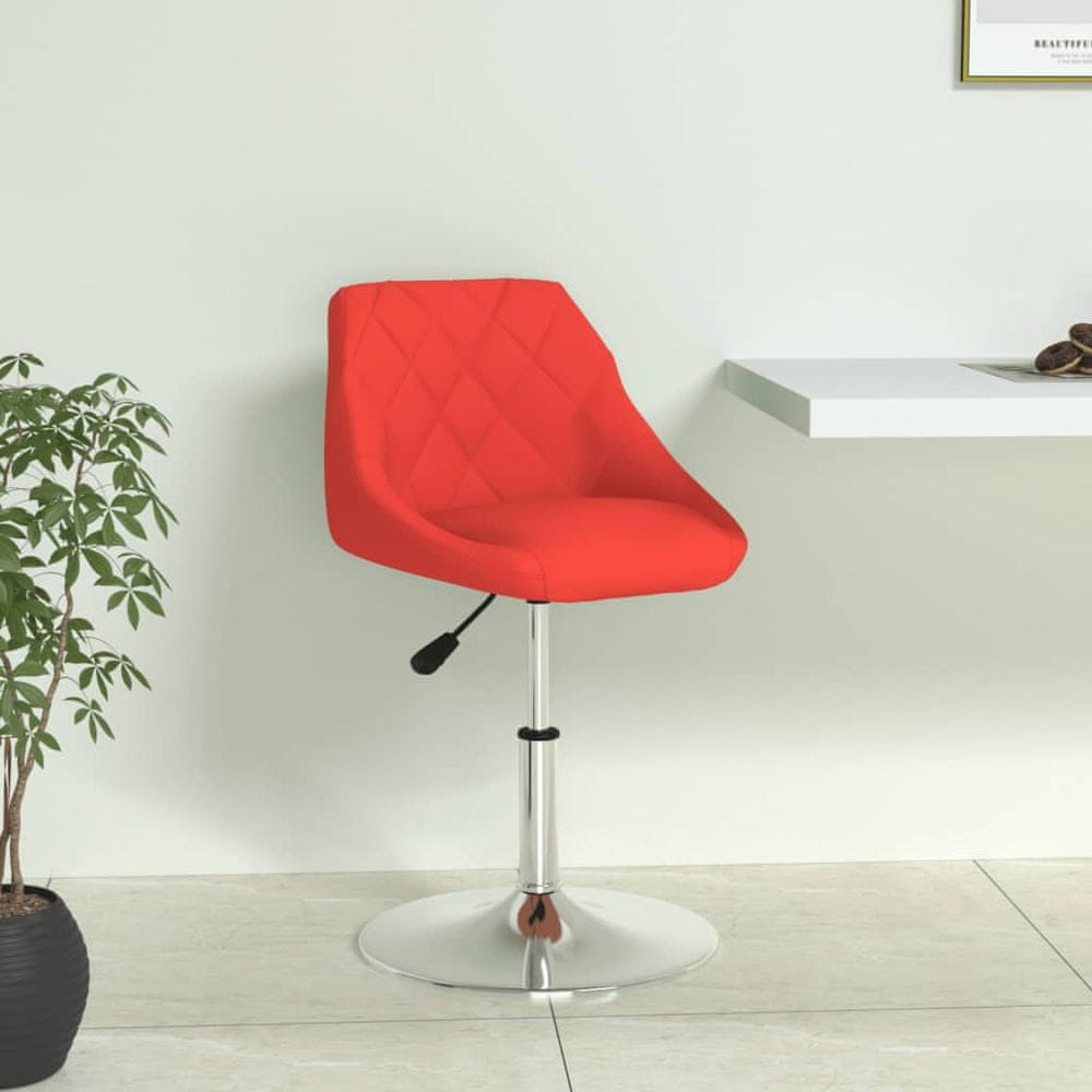 Petromila vidaXL Jedálenská stolička červená umelá koža